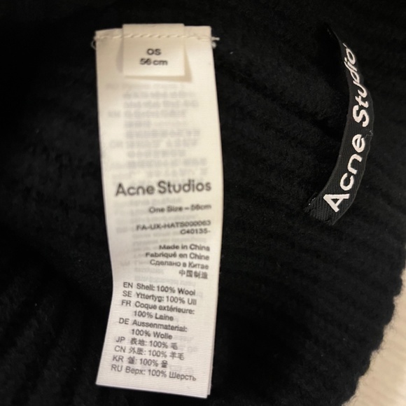 Acne Studios large logo face beanie - Picture 2 of 2
